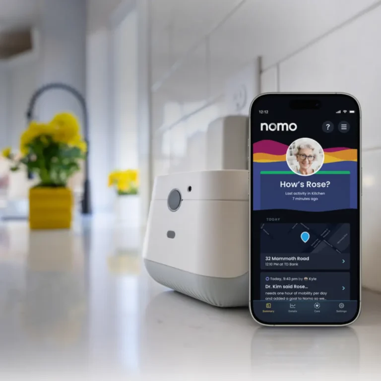 nomo smart care home device and mobile app