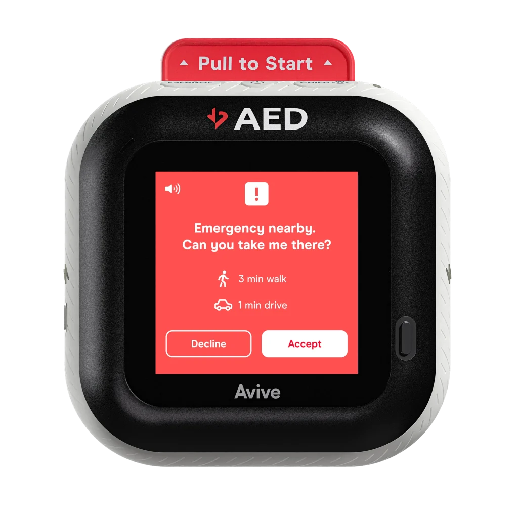 Avive AED emergency notification