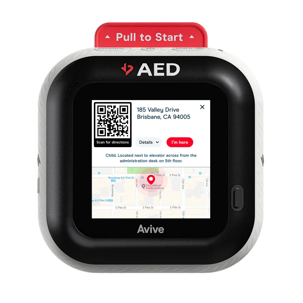 Image displaying how Avive AED integrates RapidSOS software