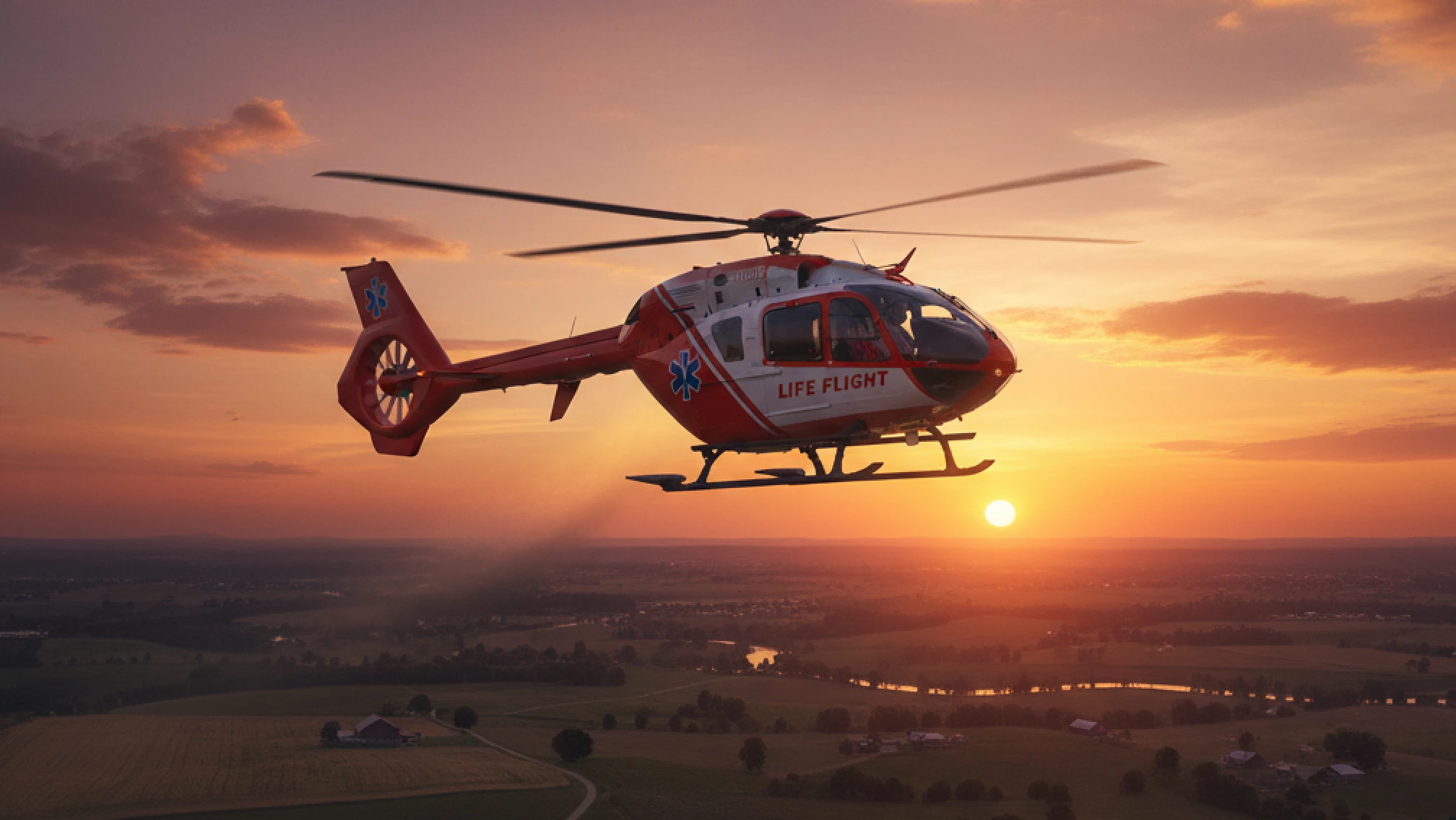 GMR Helicopter in the air: One Click, Two Lifesaving Flights: Revolutionizing Air Ambulance Requests for 911