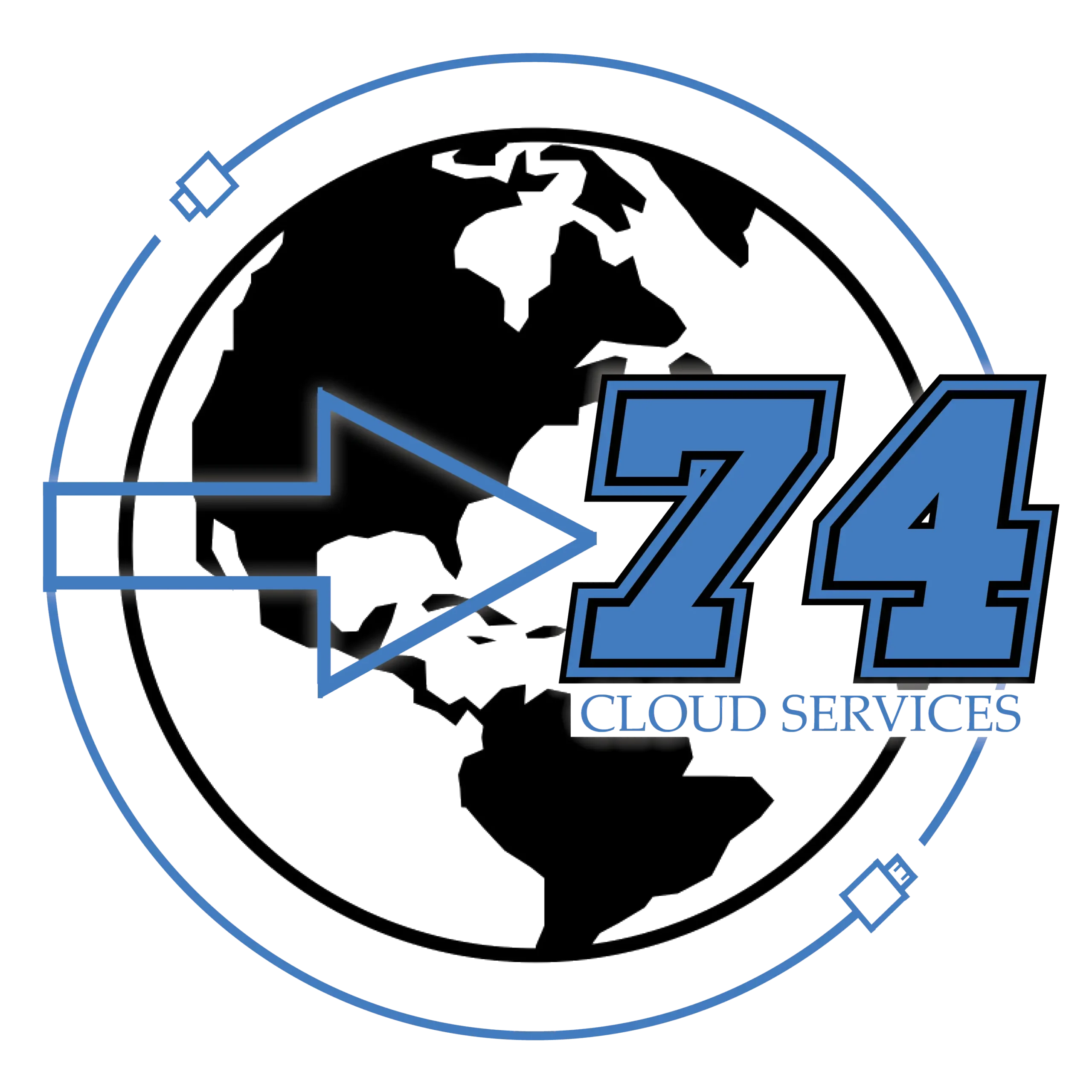 74CloudServicesBlue logo